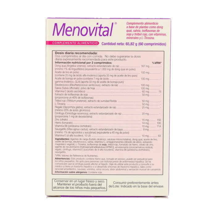 Health Aid Menovital 60 comprimidos