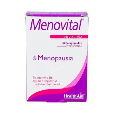 Health Aid Menovital 60 Cap. Suplemento para la Menopausia con Vitaminas y Minerales Health Aid Menovital 60 Cap. Suplemento para la Menopausia con Vitaminas y Minerales