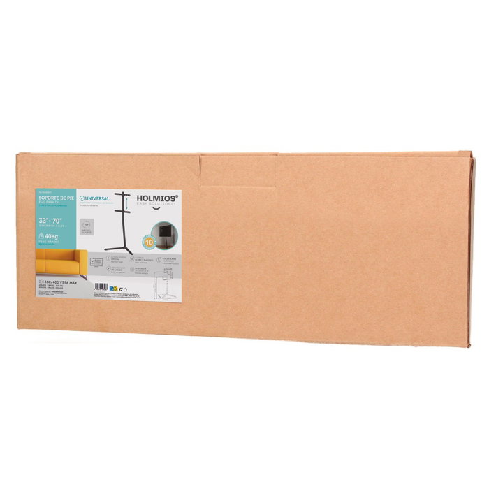 Holmios Soporte de pie para TV de 32 a 70 pulgadas, Negro