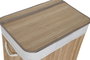 DKD Home Decor Cesta de Ropa Bambu de 3 Compartimentos