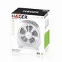 Haeger FF-012.004A Ventilador de Pie 30.5 cm Blanco, 5 Aspas, 3 Velocidades, Temporizador 2h, 1419 m³/h, Silencioso (60.5 dB), 40W
