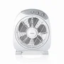 Haeger FF-012.004A Ventilador de Pie 30.5 cm Blanco, 5 Aspas, 3 Velocidades, Temporizador 2h, 1419 m³/h, Silencioso (60.5 dB), 40W