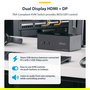 StarTech Switch KVM de 2 Puertos para Monitores Duales con DisplayPort y HDMI 4K 60Hz, Hub USB 5Gbps, Control de 2 Ordenadores, USB HID, Resolución 3840 x 2160 Píxeles