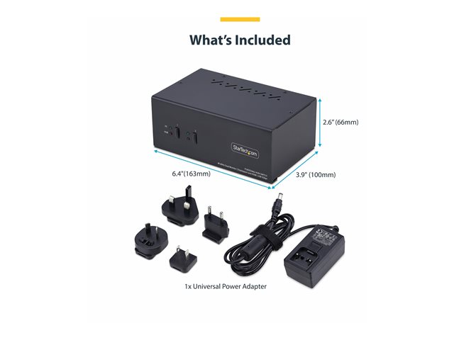 StarTech.com Switch KVM de 2 Puertos DisplayPort y HDMI 4K 60Hz StarTech.com Switch KVM de 2 Puertos DisplayPort y HDMI 4K 60Hz