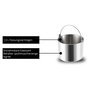 Unold 48826 Eismaschine EVA Compresor de Helados 1,5 L Negro Acero Inoxidable LED