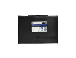 Office box Maletín clasificador con 24 separadores y asa negro