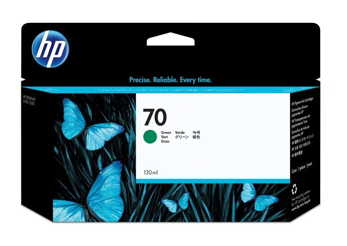 HP Cartucho de tinta No. 70 verde de 130 ml