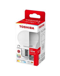 TOSHIBA Bombilla LED G45 5W 6500K E27 Dimmable - Luz Fría Alta Eficiencia Energética