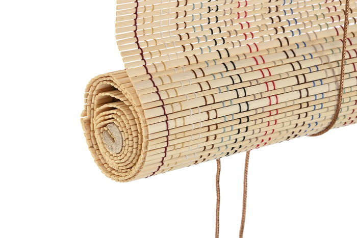 DKD Home Decor Estor Tropical 2 x 175 x 90 cm Multicolor Polyester Bambu DKD Home Decor Estor Tropical 2 x 175 x 90 cm Multicolor Polyester Bambu