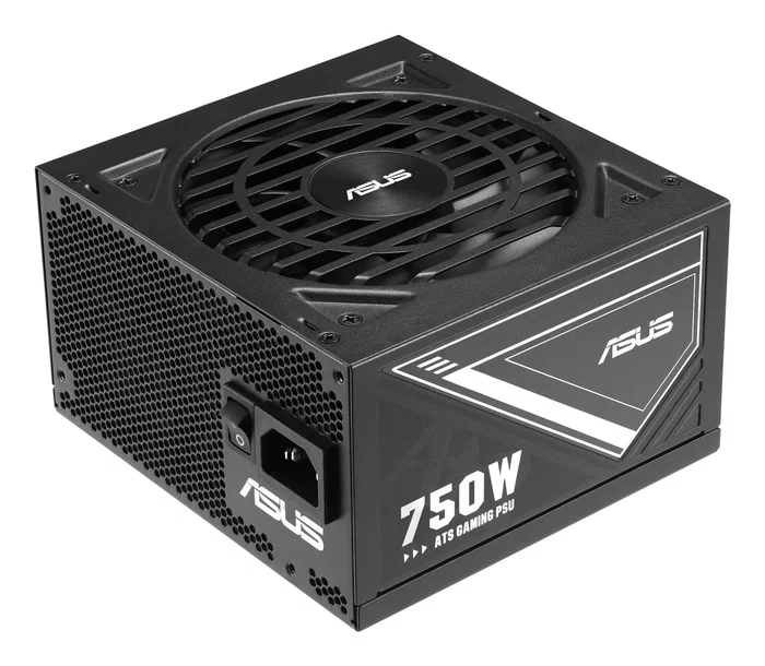 ASUS ATS-750G - Fuente de Alimentación 750W 80 Plus Gold ATX - Totalmente Modular - Ventilador - Negro