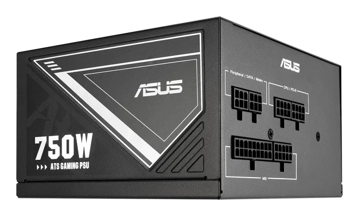 ASUS ATS-750G - Fuente de Alimentación 750W 80 Plus Gold ATX - Totalmente Modular - Ventilador - Negro