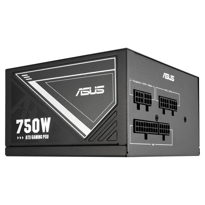 ASUS ATS-750G Fuente de Alimentación 750W ATX Totalmente Modular 80 PLUS Gold Certificada, Negro, Bulk ASUS ATS-750G Fuente de Alimentación 750W ATX Totalmente Modular 80 PLUS Gold Certificada, Negro, Bulk