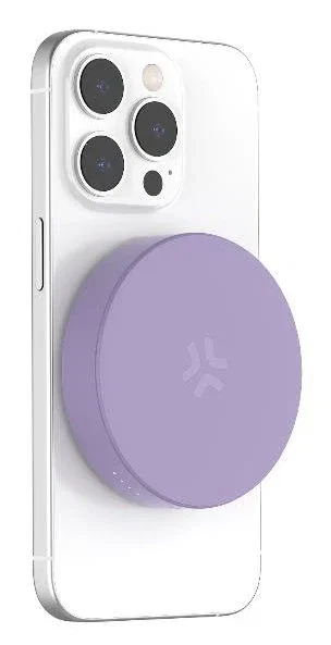 Celly MAGPB3000 Power Bank MagSafe Cargador Inalámbrico 3000 mAh 5W para Móvil Violeta