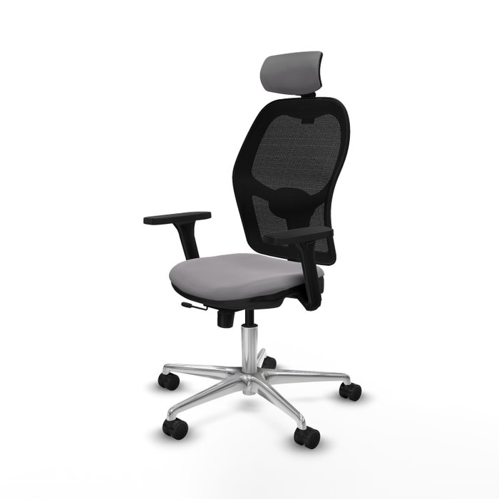 PIQUERAS Y CRESPO Silla de oficina Jorquera Gris con mecanismo Sincro/Traslack PIQUERAS Y CRESPO Silla de oficina Jorquera Gris con mecanismo Sincro/Traslack