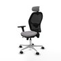 PIQUERAS Y CRESPO Silla de oficina Jorquera Gris con mecanismo Sincro/Traslack