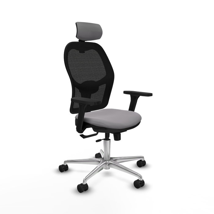 PIQUERAS Y CRESPO Silla de oficina Jorquera Gris con mecanismo Sincro/Traslack PIQUERAS Y CRESPO Silla de oficina Jorquera Gris con mecanismo Sincro/Traslack