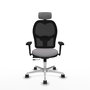 PIQUERAS Y CRESPO Silla de oficina Jorquera Gris con mecanismo Sincro/Traslack