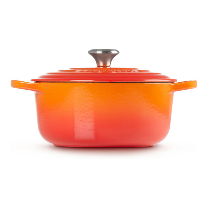 Le Creuset Bräter 22 cm, Vulkanfarben, hierro fundido esmaltado, 3.3 L, apto para inducción, apto para lavavajillas, tapa incluida