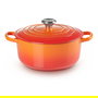 Le Creuset Bräter 22 cm, Vulkanfarben, hierro fundido esmaltado, 3.3 L, apto para inducción, apto para lavavajillas, tapa incluida