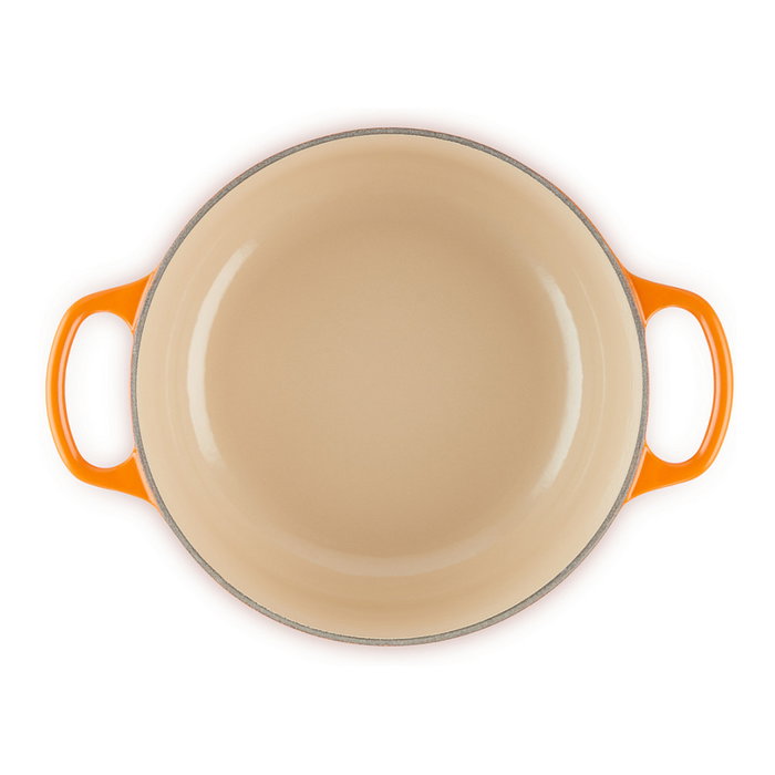 Le Creuset Bräter 22 cm, Vulkanfarben, hierro fundido esmaltado, 3.3 L, apto para inducción, apto para lavavajillas, tapa incluida