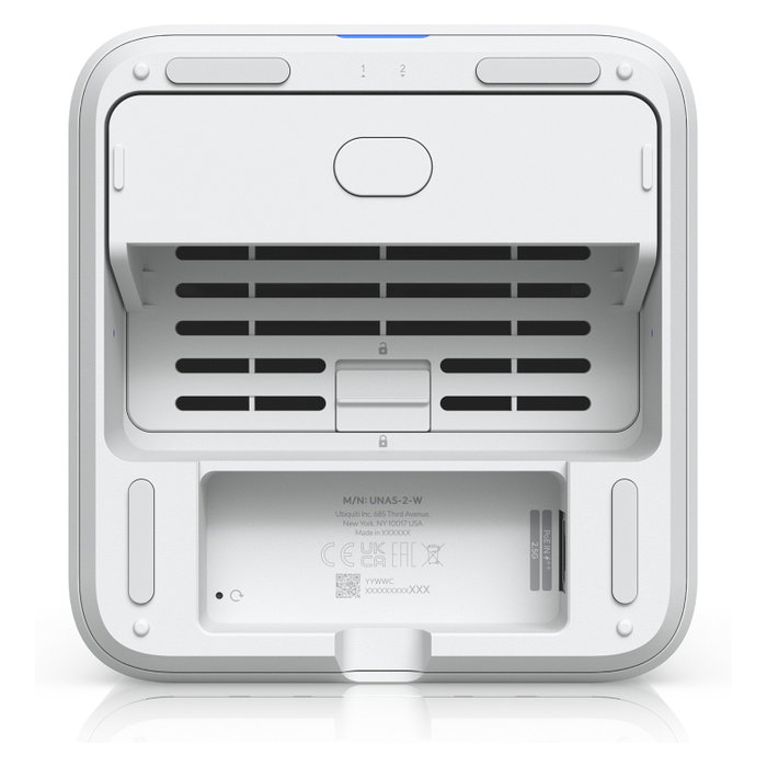 Ubiquiti UNAS-2-W NAS de 2 bahías, Blanco
