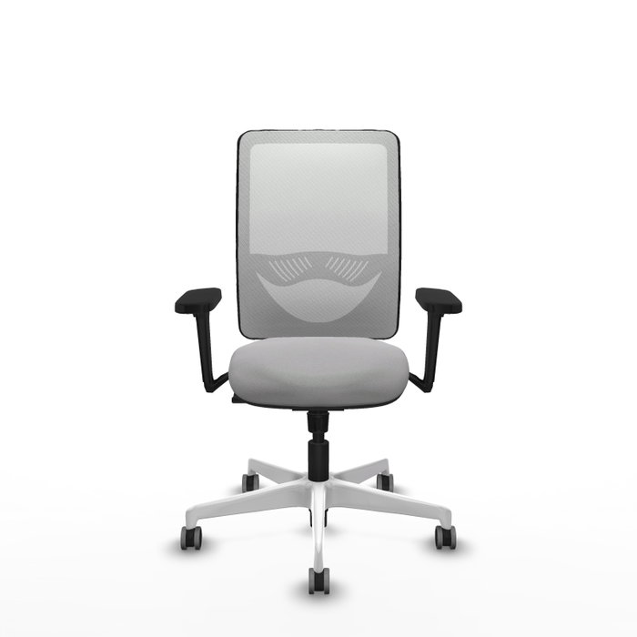 PIQUERAS Y CRESPO Silla de oficina Zulema con mecanismo Sincro, Gris claro y Blanco PIQUERAS Y CRESPO Silla de oficina Zulema con mecanismo Sincro, Gris claro y Blanco