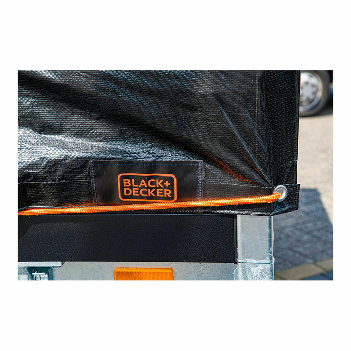 Black+Decker Lona negra para remolque 3x4m