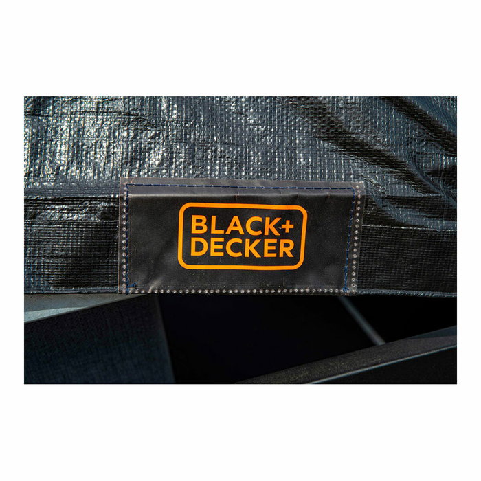 Black+Decker Lona negra para remolque 3x4m