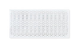 GINER Y COLOMER Cabecero Artesanal Blanco Decapado de MDF, 165 cm de Ancho x 80 cm de Alto, Panel Decorativo para Cama