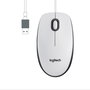 Logitech M100 Ratón Óptico Ambidextro USB Blanco