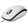 Logitech M100 Ratón Ambidextro Blanco