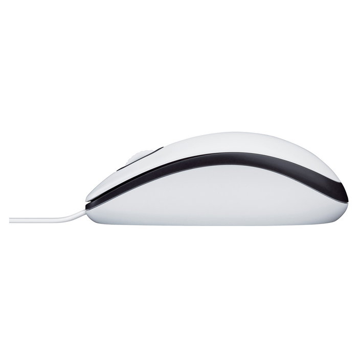 Logitech M100 Ratón Ambidextro Blanco
