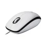 Logitech M100 Ratón Ambidextro Blanco