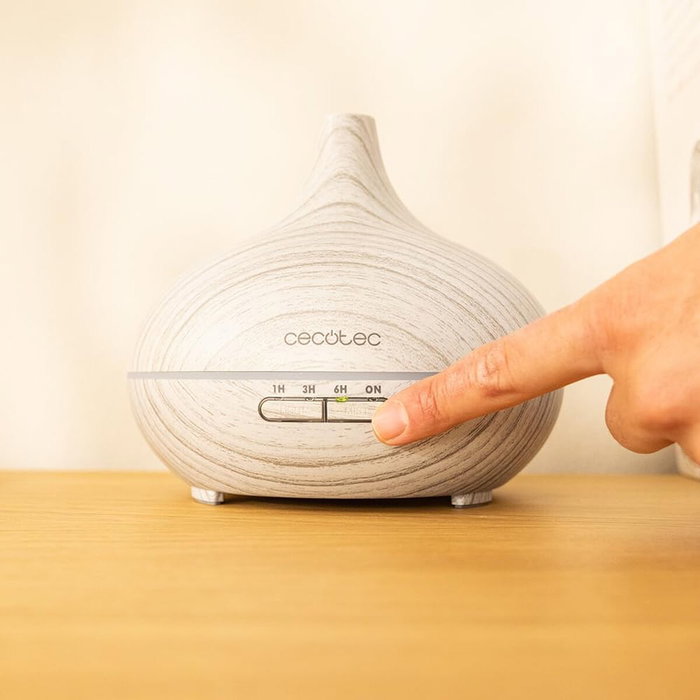 Cecotec Humidificador ultrasónico Pure Aroma 300 Yang White 300ml 10W LED aromaterapia