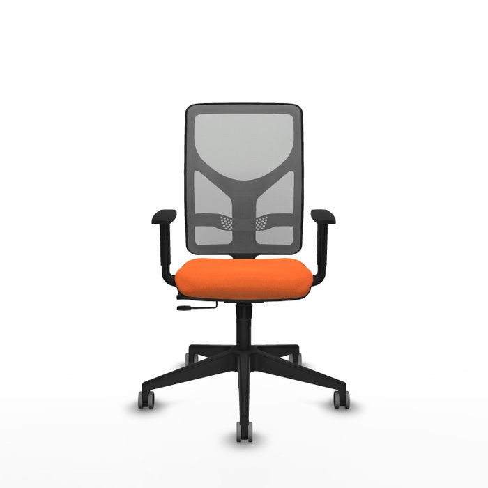 PIQUERAS Y CRESPO Silla de oficina Motilla Naranja y Gris
