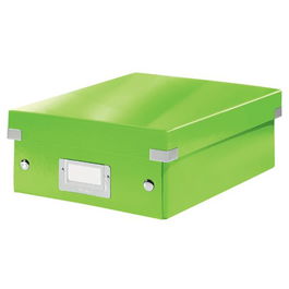 Caja Para Almacenamiento Leitz Click&Store Organizadora Pequeña 220X100X285 Mm Verde