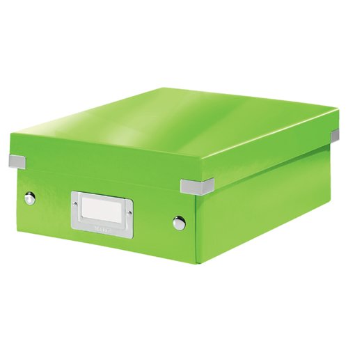 Caja Para Almacenamiento Leitz Click&Store Organizadora Pequeña 220X100X285 Mm Verde Caja Para Almacenamiento Leitz Click&Store Organizadora Pequeña 220X100X285 Mm Verde