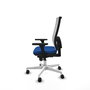 PIQUERAS Y CRESPO Silla de oficina Horna con mecanismo Sincro, Azul y Blanco