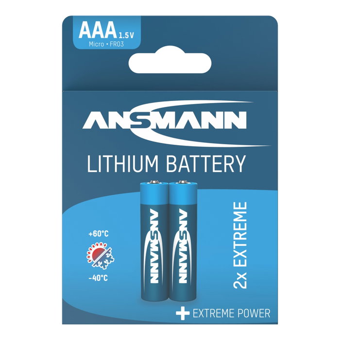 Ansmann Litio Micro AAA LR 03 Extreme (Pack de 2) Ansmann Litio Micro AAA LR 03 Extreme (Pack de 2)