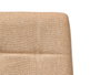 Giftdecor Silla Respaldo Alto Loneta Beige Lino Metal 64 x 48 x 95 cm (Set de 4)