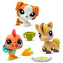 Littlest Pet Shop Pack 3 Figuras Mascotas 6,35x25,4x6,35 cm Modelos Surtidos