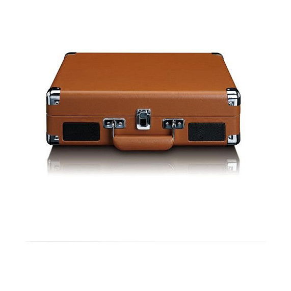 Lenco TT-10 Tocadiscos de Tracción por Correa Automático Negro, Marrón, Acero Inoxidable, Madera 33,45,78 RPM