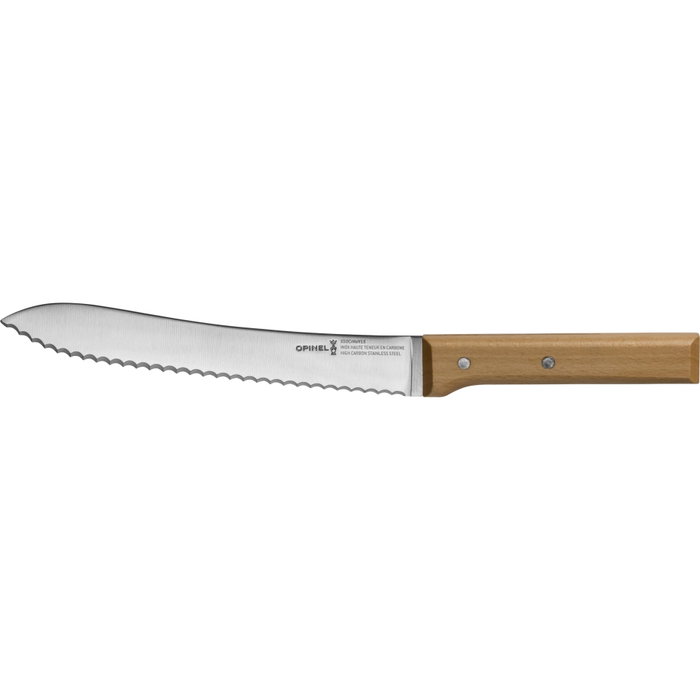 Opinel Parallele No. 116 Cuchillo de pan, 21 cm, Madera de haya y Acero inoxidable. (Marrón / Plata)平衡型 bread knife SKU: B1EW7C8WG3 Opinel Parallele No. 116 Cuchillo de pan, 21 cm, Madera de haya y Acero inoxidable. (Marrón / Plata)平衡型 bread knife SKU: B1EW7C8WG3