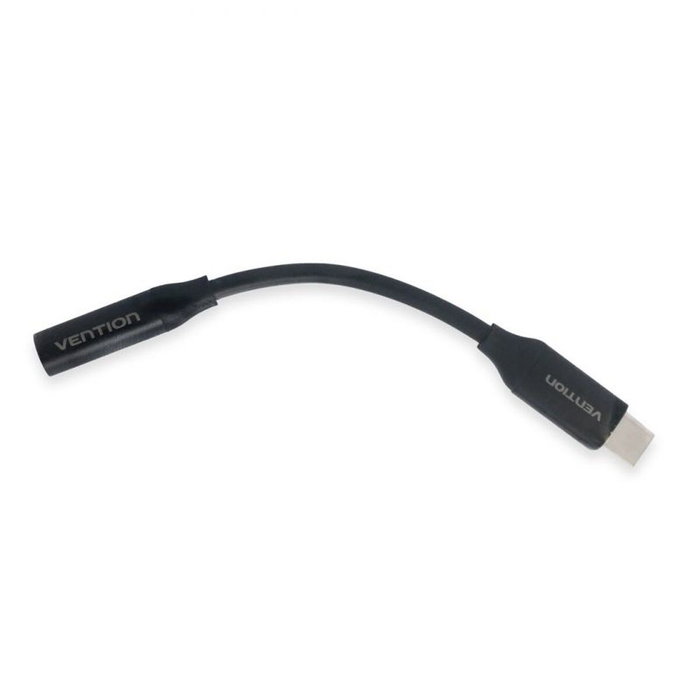 Vention Adaptador de Audio BIHBA USB Tipo-C a Jack 3.5mm Hembra Negro Vention Adaptador de Audio BIHBA USB Tipo-C a Jack 3.5mm Hembra Negro