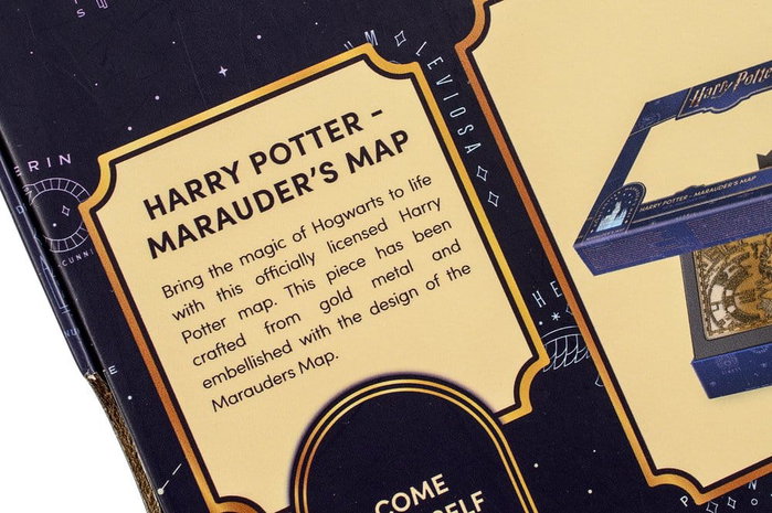 AAA Merchandise Harry Potter Réplica Marauder's Map Metal Map 15 cm AAA Merchandise Harry Potter Réplica Marauder's Map Metal Map 15 cm