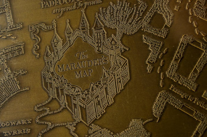 AAA Merchandise Harry Potter Réplica Marauder's Map Metal Map 15 cm AAA Merchandise Harry Potter Réplica Marauder's Map Metal Map 15 cm