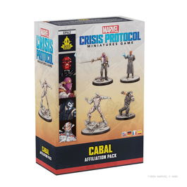Juegos Marvel: Crisis Protocol - Paquete de Afiliación Camarilla con Cráneo Rojo, Barón Zemo, Calavera y Ultrón