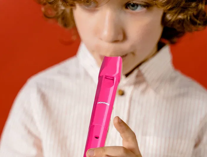 Hohner Flauta 9508 Plástico Fucsia para Niños y Jóvenes Principiantes