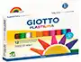 Giotto Plastilina Vegetal Clásica, No Mancha ni Se Seca, Caja de 12 Colores Surtidos, Salchichón 15g