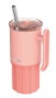 QUOKKA Taza Termo de Acero Inoxidable 720ml - Modelo UMI en Color Peachy Pink con Base de Silicona
